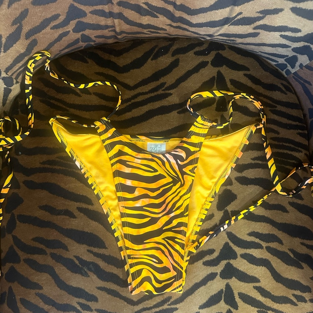 Wild Fable Yellow and Black Tiger Print Kids One Piece